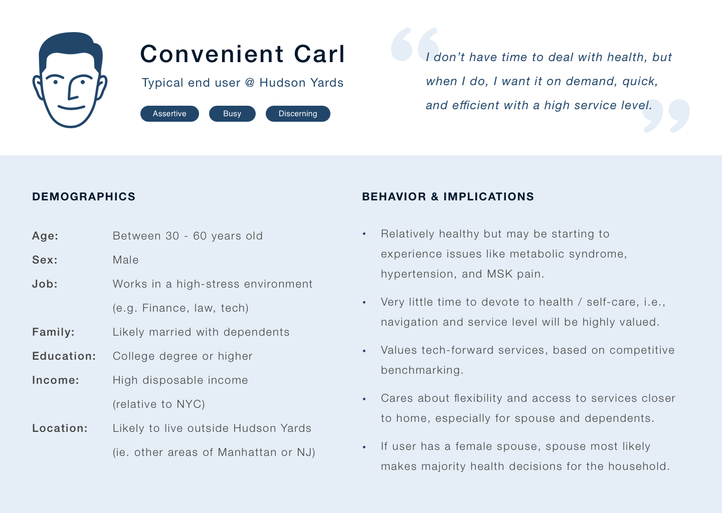 Convenient Carl persona